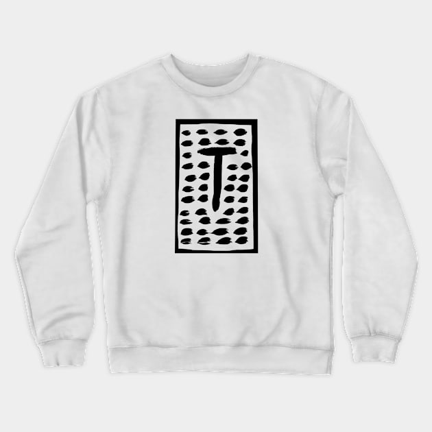 The letter T Crewneck Sweatshirt by the_spiritual_view